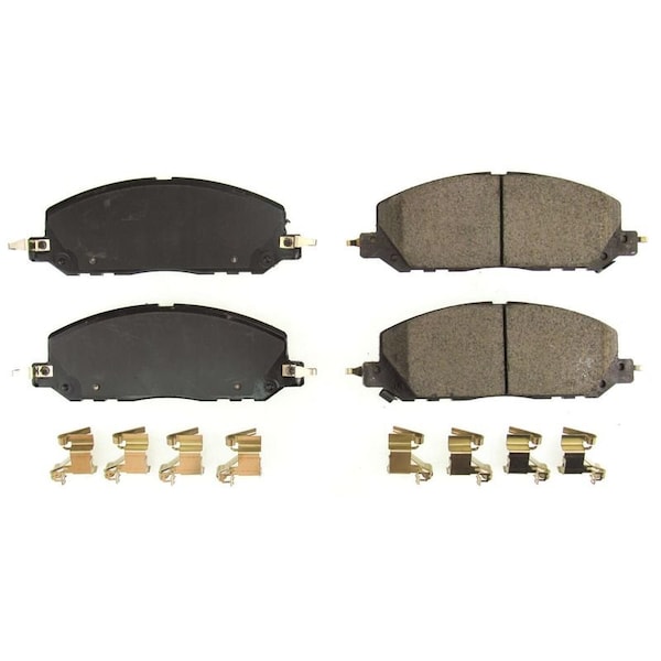 Powerstop BRAKE PADS FMSI Number D2229; Carbon-Fiber Ceramic; Set Of 4; With Premium Stainless Steel Hardware 17-2229 - main